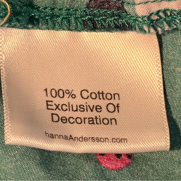 Hanna Andersson Green Floral Kids Dress - Picture 4 of 5